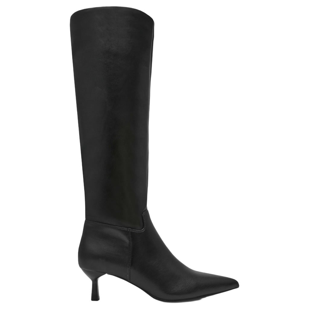 Zwarte dames Steve Madden Davis suèdelook laarzen met hak -