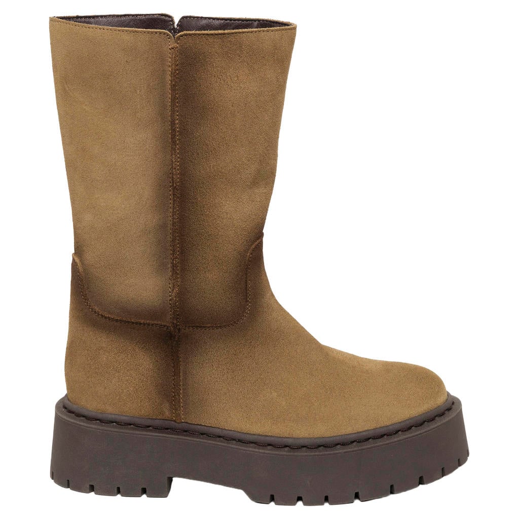 Steve Madden chunky leren laarzen - taupe