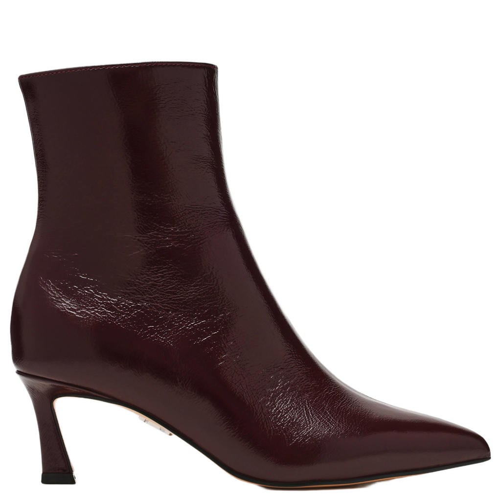 Steve Madden Lulah leren enkellaarzen met hak - bordeaux