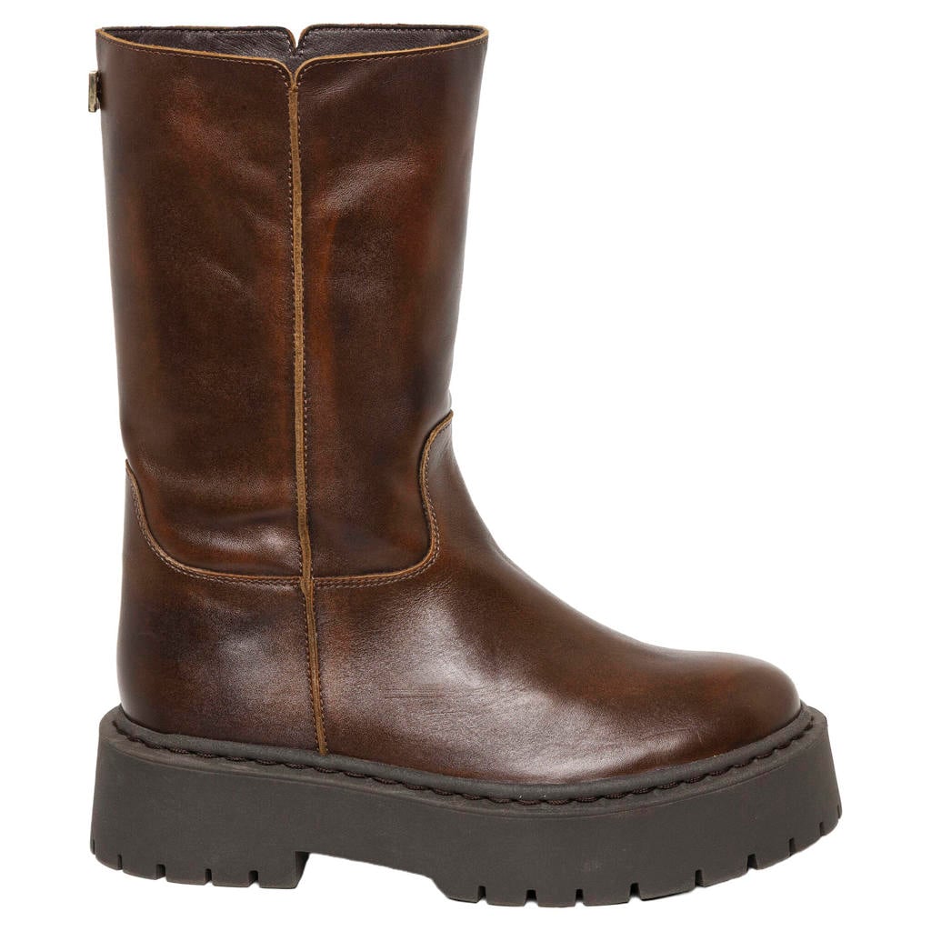 Steve Madden leren chunky laarzen - bruin