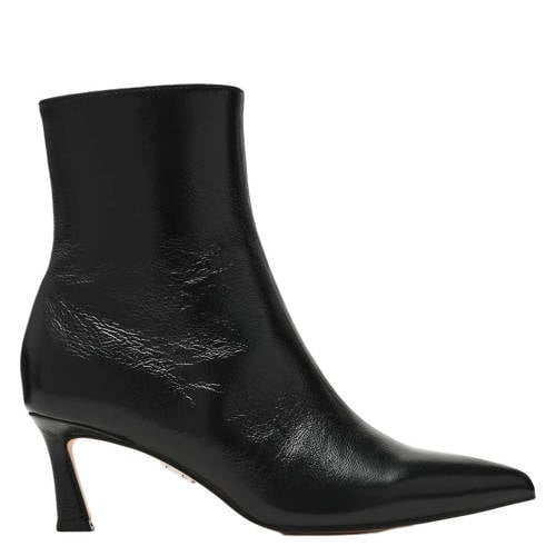 Steve Madden Lulah leren laarzen met hak zwart