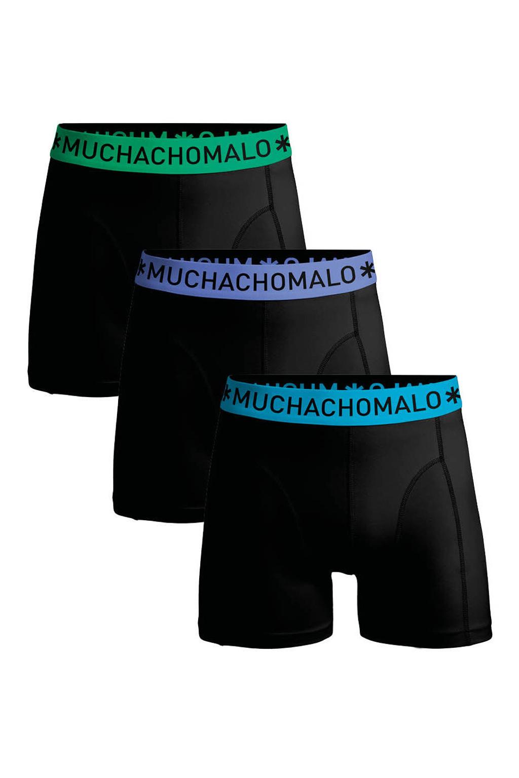 Muchachomalo boxershorts - zwart (set van 3)
