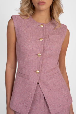 gilet met glitters - roze