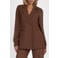 NIKKIE double breasted blazer - bruin