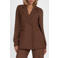 NIKKIE dubbelrijige blazer - bruin