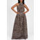 NIKKIE maxi rok met panterprint - bruin