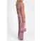 NIKKIE viscose wide leg pantalon met glitters - roze