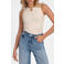 NIKKIE top met cut-out - crème