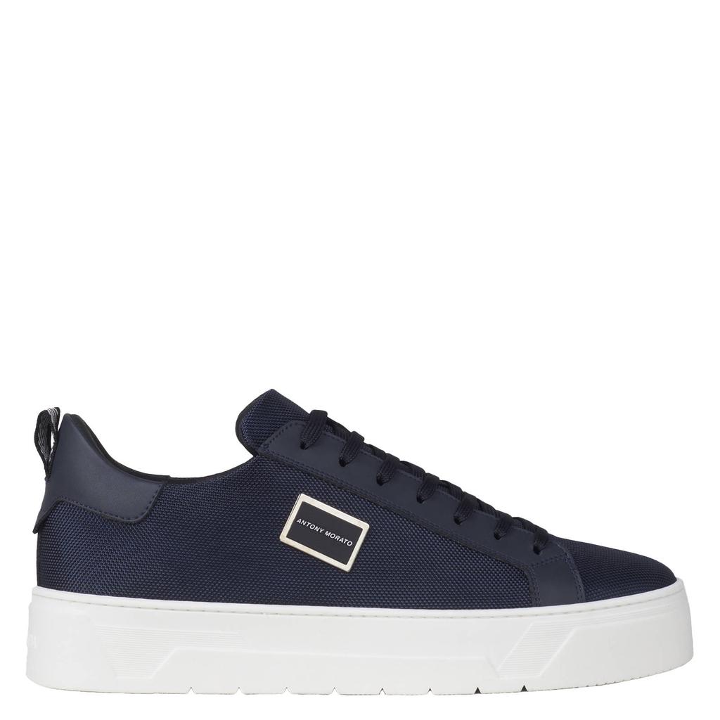 Antony Morato Metal Bold sneakers met logo - donkerblauw