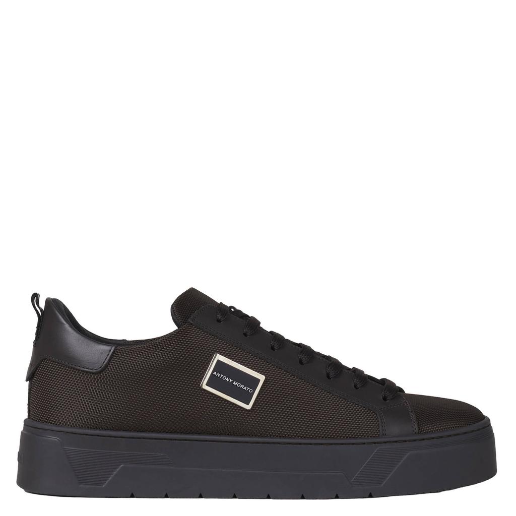 Antony Morato Metal Bold sneakers met logo - donkerbruin