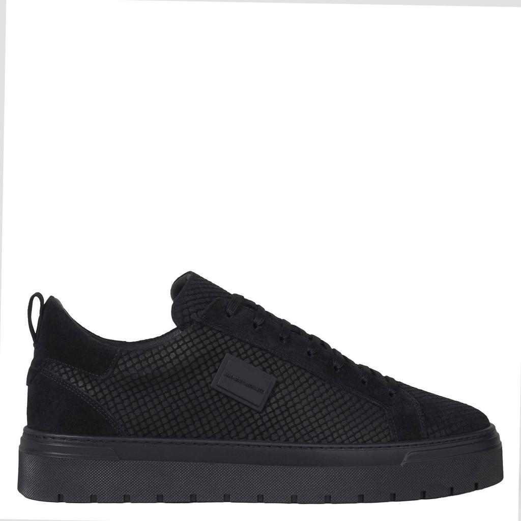 Antony Morato Metal Bold Animal leren sneakers - zwart