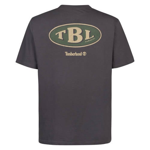 Timberland regular T-shirt met backprint grijs afbeelding