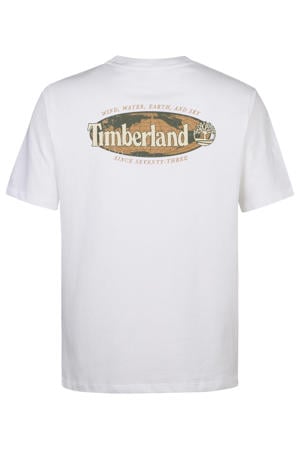 regular T-shirt met backprint wit