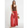 Cache Cache wide leg high waist broek koraalrood