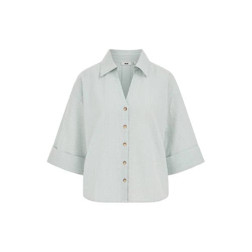 WE Fashion blouse met krijtstreep afbeelding
