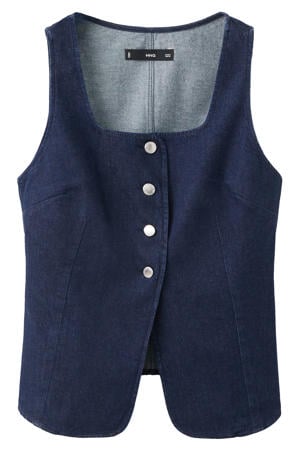 gilet dark blue denim