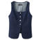 Mango gilet dark blue denim