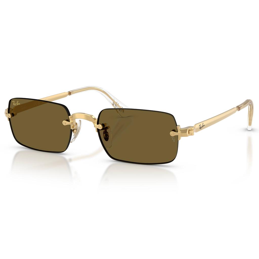 Ray-Ban x A$AP Rocky zonnebril RB3928 goudkleurig/bruin