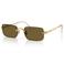 Ray-Ban x A$AP Rocky zonnebril RB3928 goudkleurig/bruin