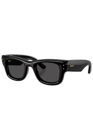 x A$AP Rocky zonnebril Wayfarer Puffer zwart/goudkleurig
