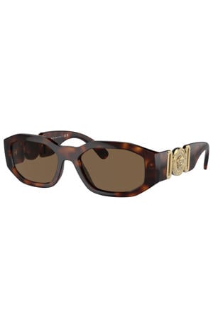 zonnebril 0VE4361 met tortoise print donkerbruin