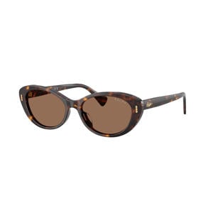 zonnebril 0RA5350U met tortoise print donkerbruin