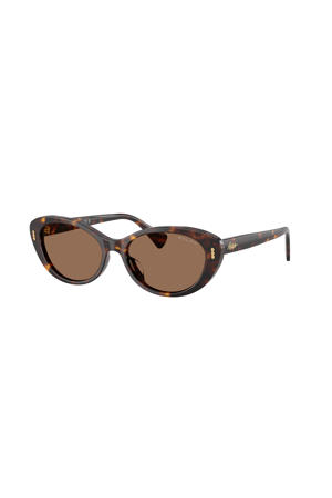 zonnebril 0RA5350U met tortoise print donkerbruin