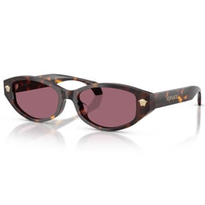 zonnebril 0VE4512D met tortoise print donkerbruin