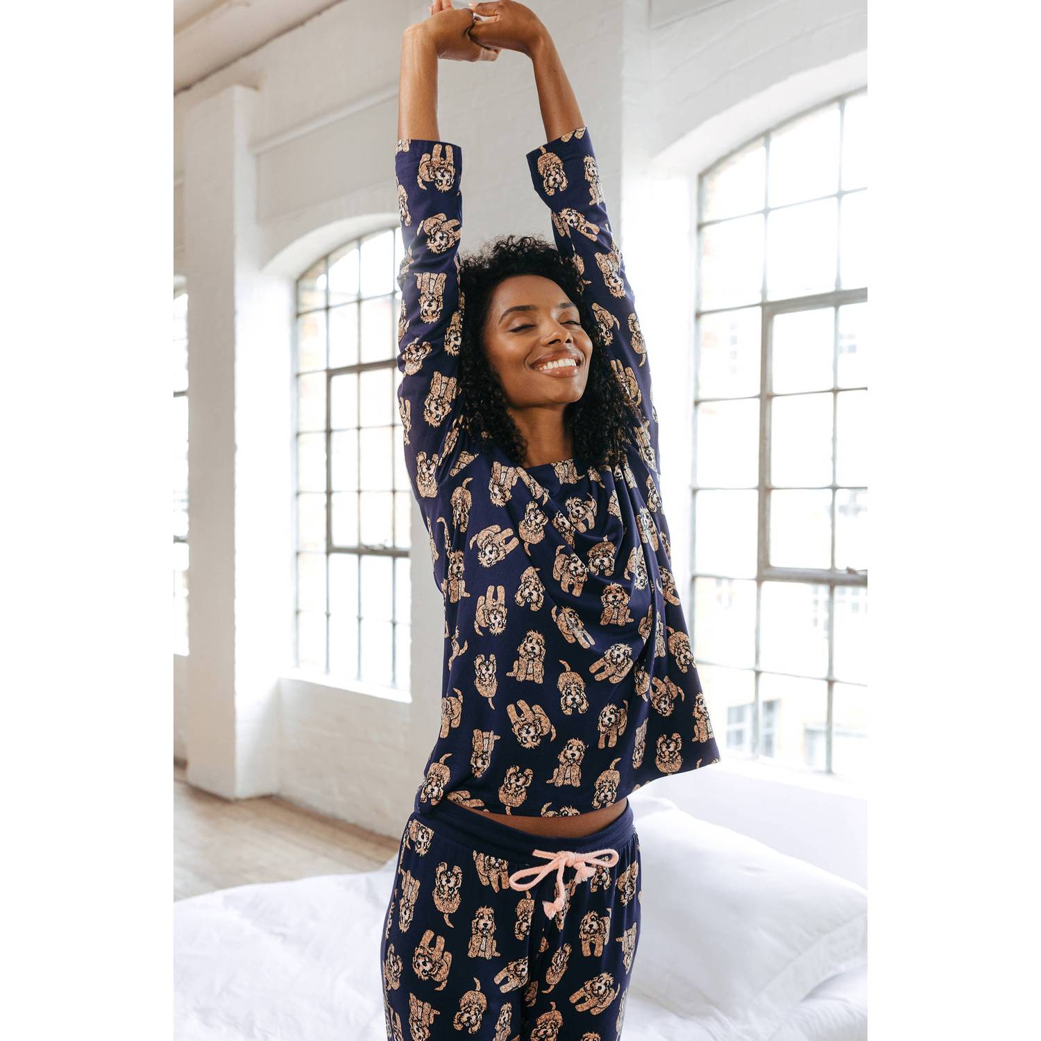 Chelsea Peers pyjama set donkerblauw