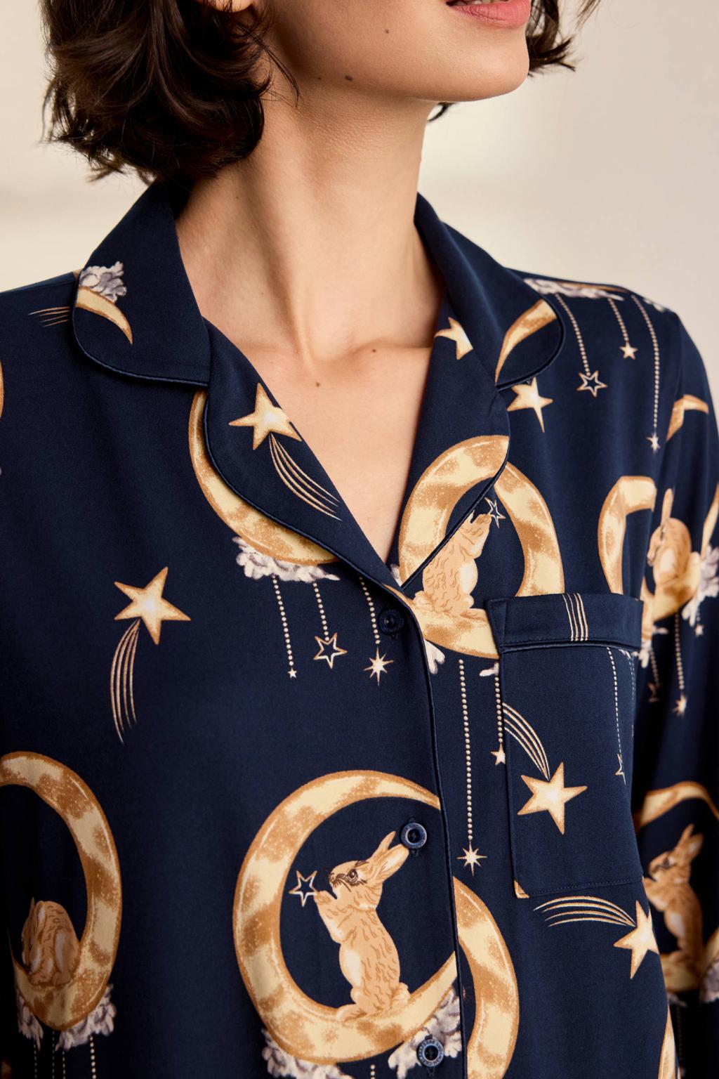 Chelsea Peers pyjama set - donkerblauw/okergeel