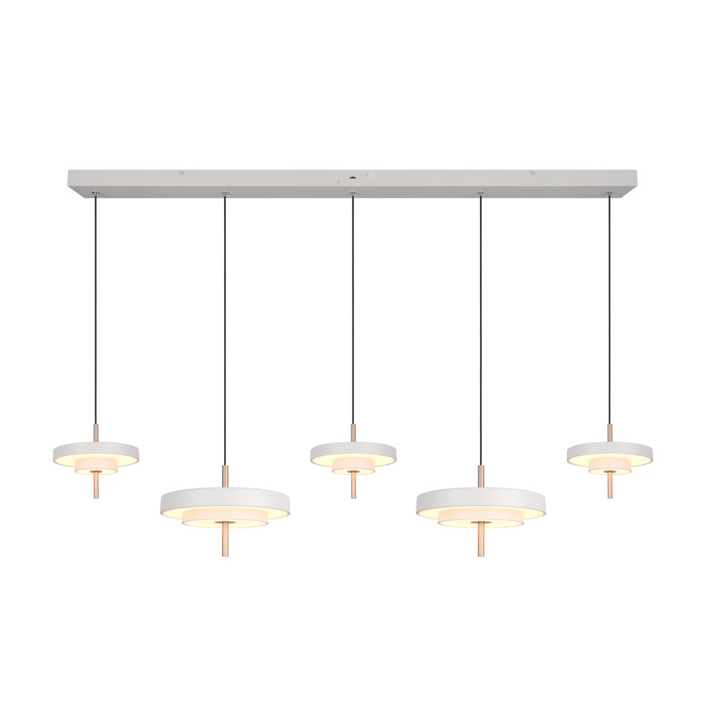 TRIO KEATON - Hanglamp - Grijs warm - incl. 1x SMD 50 W