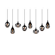thumbnail: TRIO LUMINA - Hanglamp - Zwart mat - excl. 8x E14 2 W