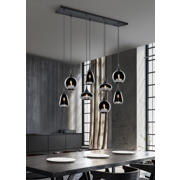 thumbnail: TRIO LUMINA - Hanglamp - Zwart mat - excl. 8x E14 2 W