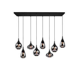LUMINA - Hanglamp - Zwart mat - excl. 8x E14 2 W 