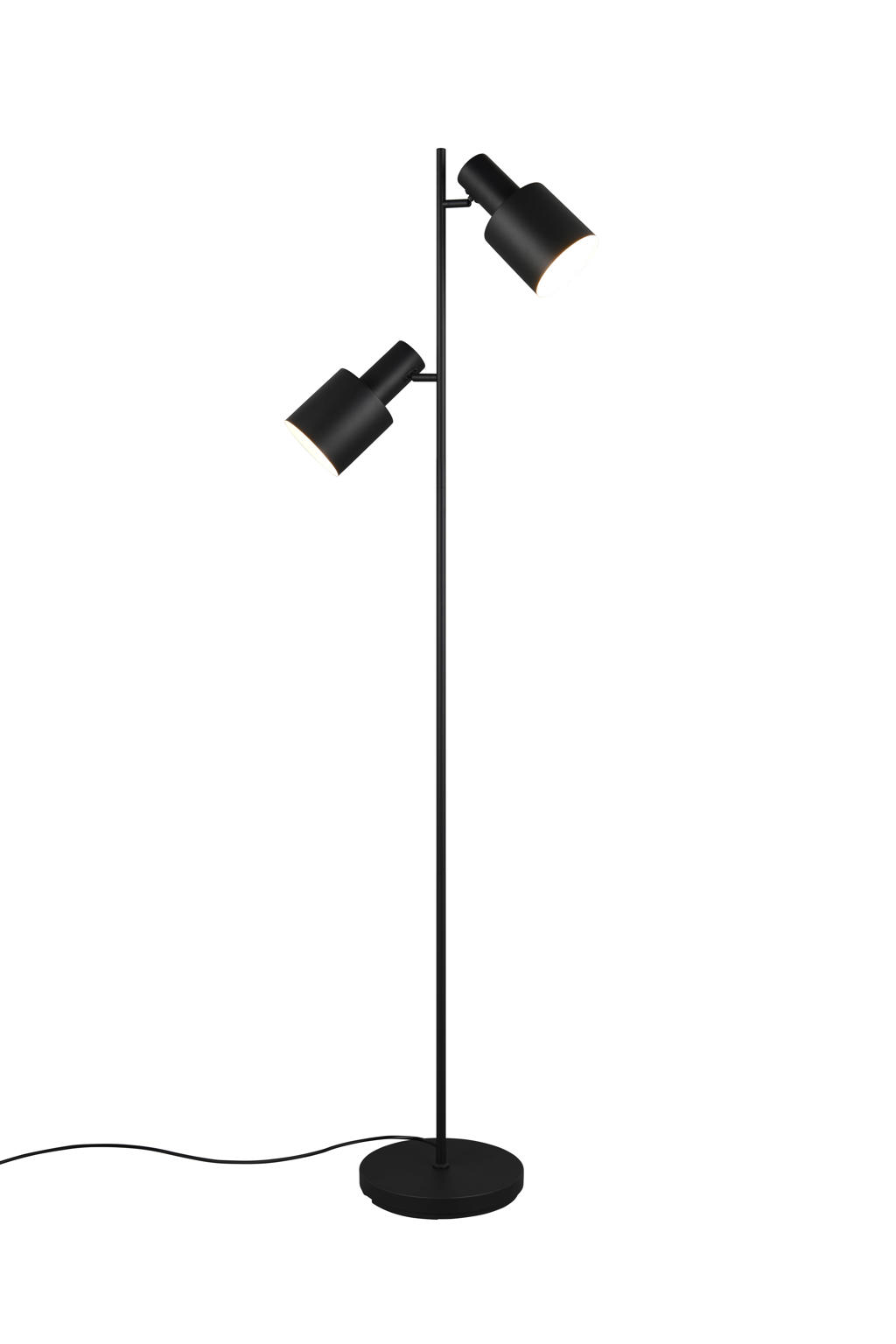 TRIO AGUDO - Vloerlamp - Zwart mat - excl. 2x E27 4 W