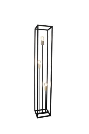 VITO - Vloerlamp - Zwart mat - excl. 3x E27 6 W