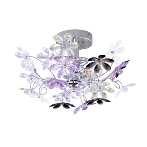 FLOWER - Wandlamp - Chroom - excl. 2x E14 4 W