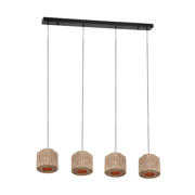 thumbnail: TRIO SMILLA - Hanglamp - Zwart mat - excl. 4x E27 4 W