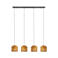 TRIO SMILLA - Hanglamp - Zwart mat - excl. 4x E27 4 W