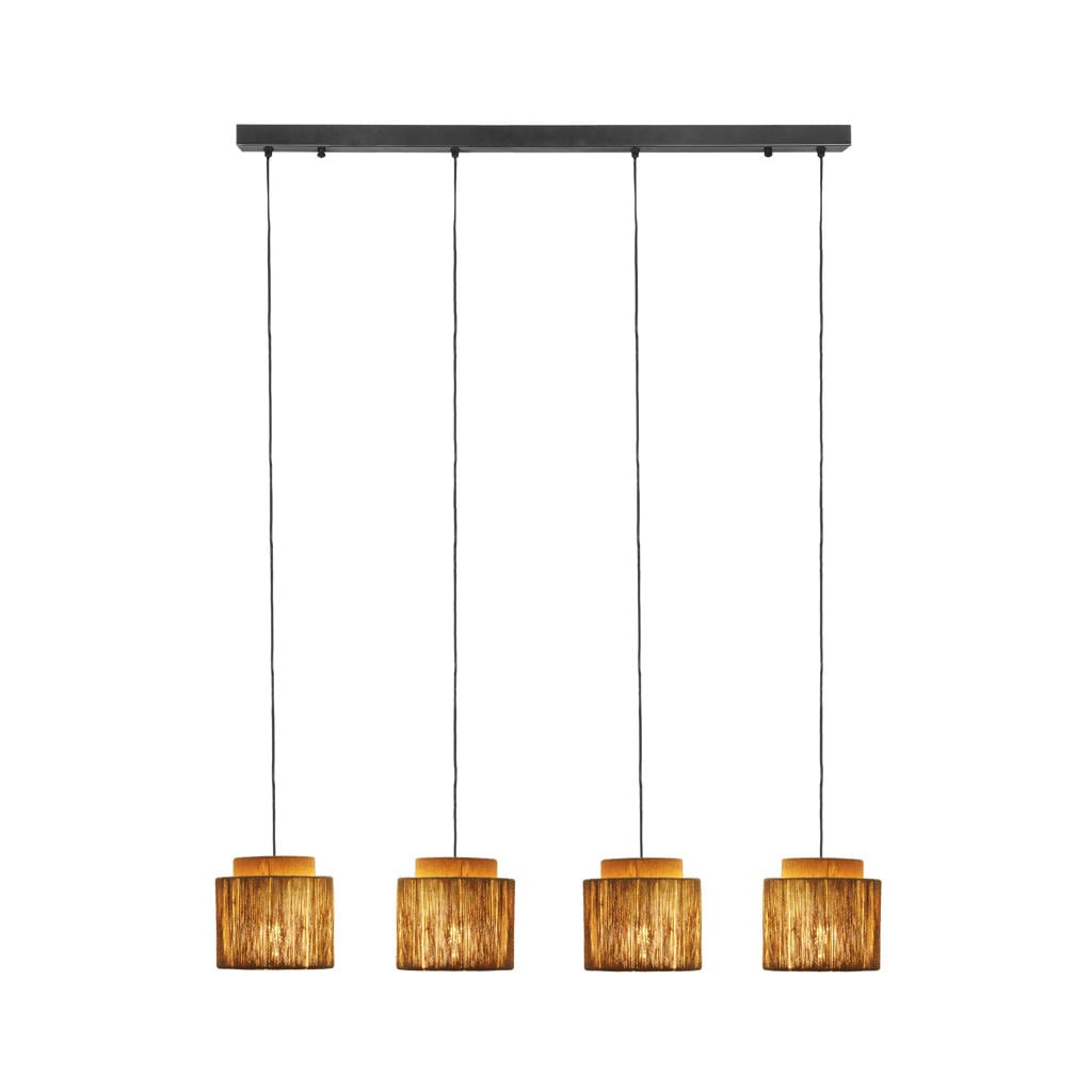 TRIO SMILLA - Hanglamp - Zwart mat - excl. 4x E27 4 W