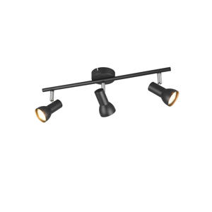 CANTAR - Spot - Zwart mat - excl. 3x GU10 4,9 W