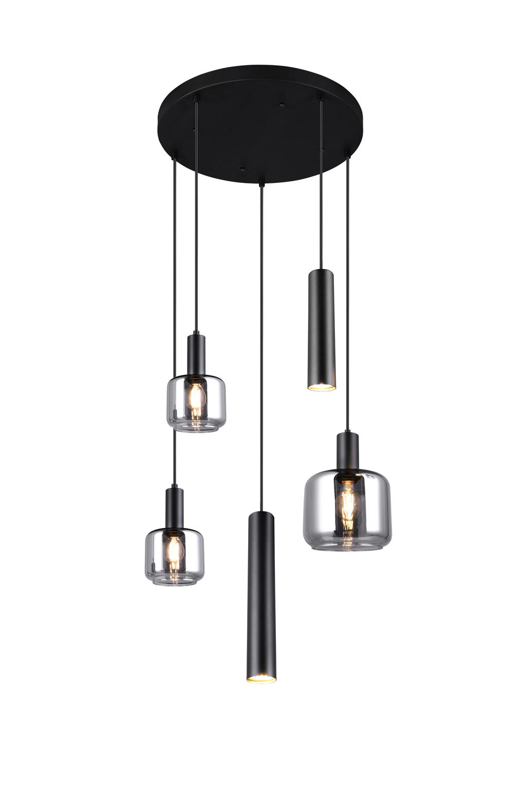 TRIO MATARO - Hanglamp - Zwart mat - excl. 1x E27 4,9 W