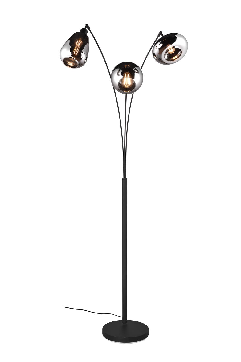 TRIO LUMINA - Vloerlamp - Zwart mat - excl. 3x E14 2 W