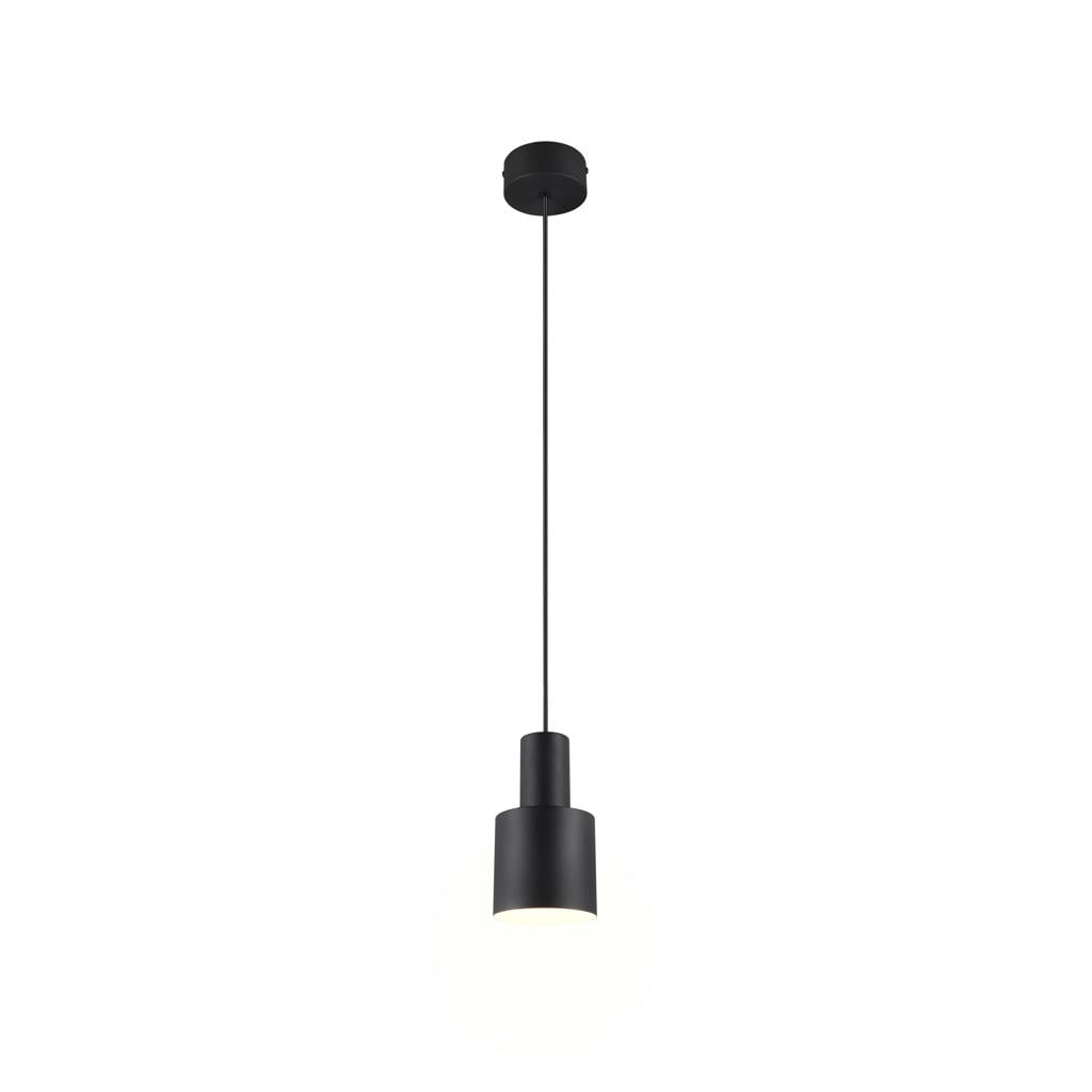 TRIO AGUDO - Hanglamp - Zwart mat - excl. 1x E27 4 W