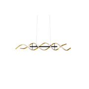 thumbnail: TRIO SEQUENCE - Hanglamp - Goud - incl. 1x SMD 45 W