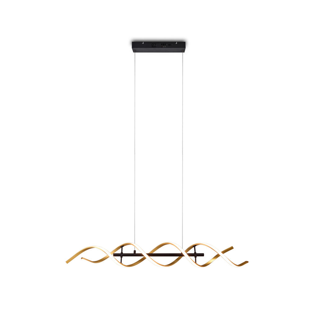 TRIO SEQUENCE - Hanglamp - Goud - incl. 1x SMD 45 W
