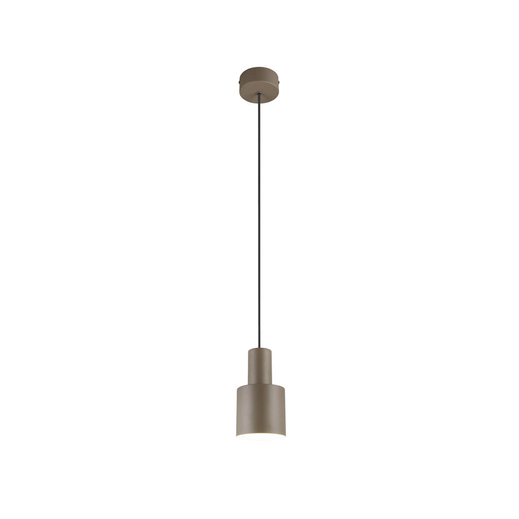 TRIO AGUDO - Hanglamp - Taupe - excl. 1x E27 4 W