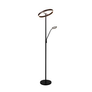 WILLIS - Vloerlamp - Zwart mat - incl. 1x SMD 39 W