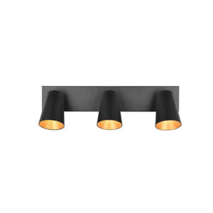 SHARP - Spot - Zwart mat - excl. 3x GU10 4,9 W