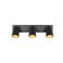 TRIO SHARP - Spot - Zwart mat - excl. 3x GU10 4,9 W